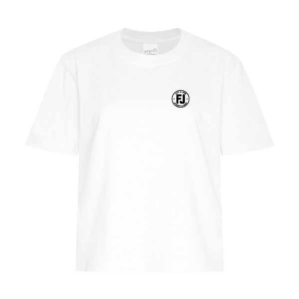 Crop top femme — white